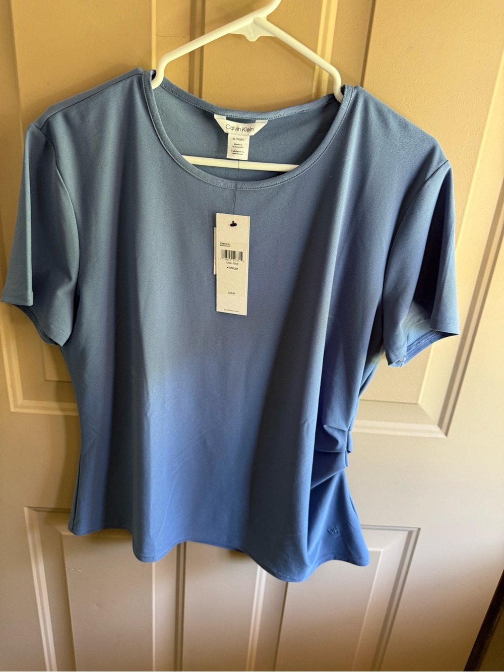 Calvin Klein Light Blue Short Sleeve Crewneck Tee